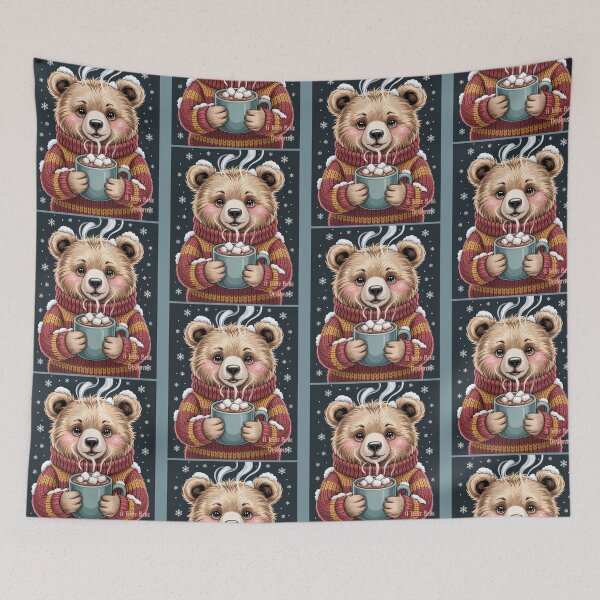 Item preview, Cozy Bear and his Hot Chocolate designed and sold by A Texas Belle Designs.
