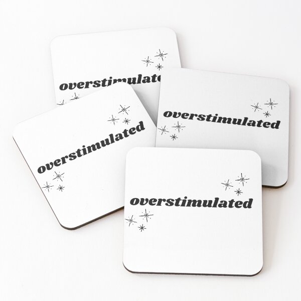 Item preview, Overstimulated Funny Sticker designed and sold by The Mood Market.
