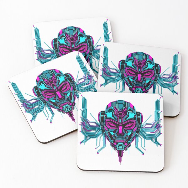 Item preview, Cybernetic Skull Neon Circuitry Streetwear Graphic designed and sold by SupernovaNote.