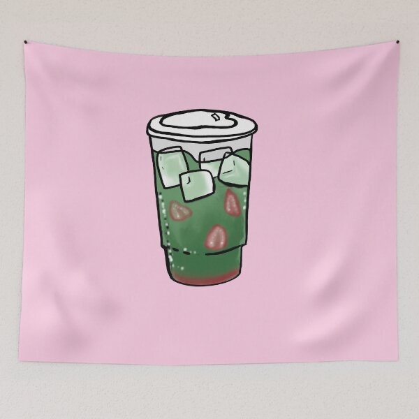 Item preview, Strawberry Iced Matcha designed and sold by SnailTrailCo.