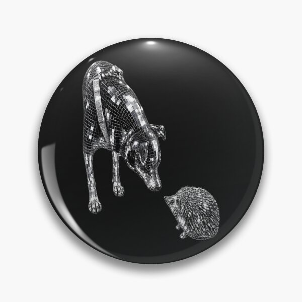 Item preview, Curious Dog Meets Hedgehog designed and sold by CalineczkaArt.