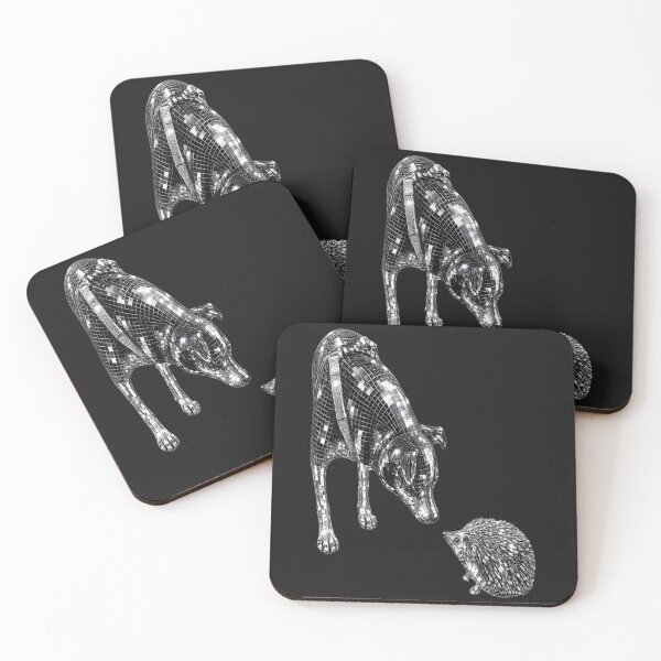 Item preview, Curious Dog Meets Hedgehog designed and sold by CalineczkaArt.