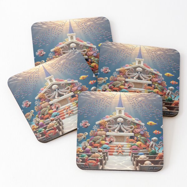 Item preview, 50ies Retro Church Service in the Coral Reefs designed and sold by LisaMise.