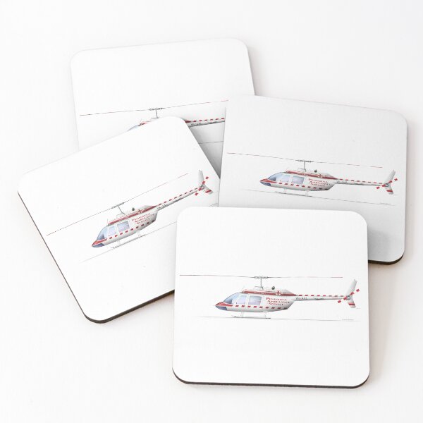 Item preview, BELL 206A VH-AAL PAS 1980  designed and sold by Grubby Fingers Aircraft Illustration.