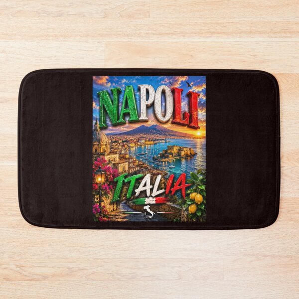 Item preview, Napoli Italia Italian Flag Typography Travel Design Napoli background designed and sold by NapoliApparel.