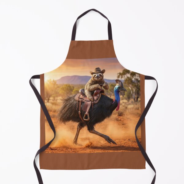 Item preview, Sloth Rides a Cassowary designed and sold by Tridentulus.
