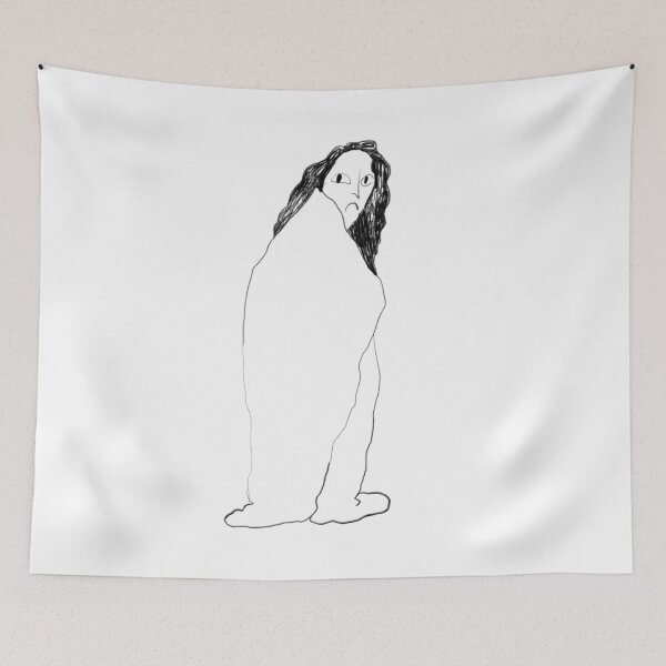 Item preview, Introvert Mood — Girl Wrapped in Blanket designed and sold by AnnaVikhrArt.