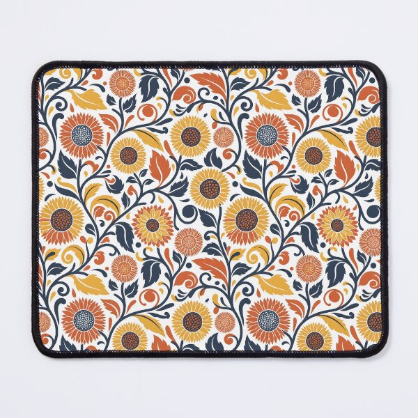 Item preview, Minimalist Folk Sunflower Line Art Pattern designed and sold by VelloomStore.