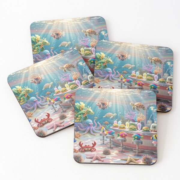 Item preview, Retro Diner in the Coral Reefs designed and sold by LisaMise.