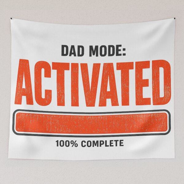 Item preview, Dad Mode Activated Loading Bar Funny Father's Day Shirt designed and sold by Cool-M-Apparel.