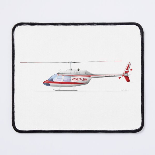 Item preview, BELL 206A JETRANGER VH-ANC ANSETT-ANA 1969  designed and sold by Grubby Fingers Aircraft Illustration.