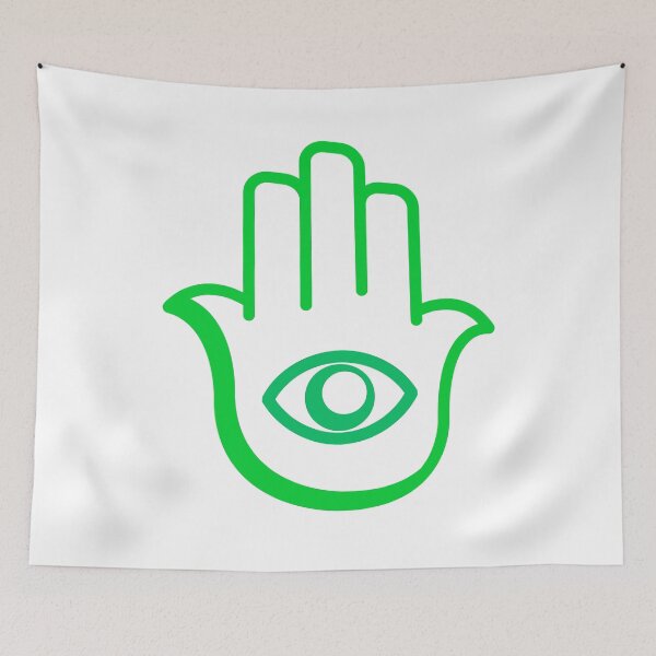 Item preview, Hamsa Hand Evil Eye Protection | Jewish Spiritual Symbol | Green designed and sold by That-Jewy-Shop.