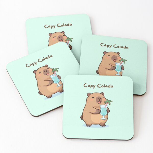 Item preview, Capy Colada – Cute Tropical Capybara designed and sold by BCapybara.