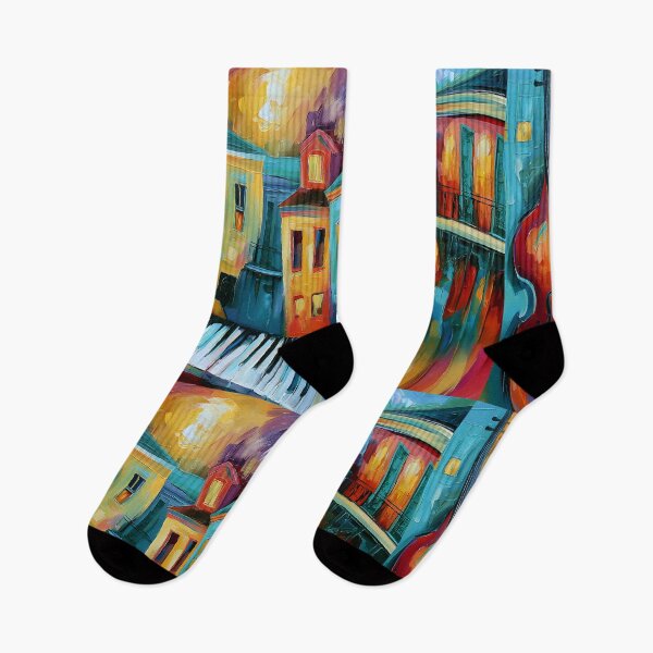 Item preview, Jazz Nights in New Orleans - Saxophone Rhythm Colorful Streets and the Soul of Live Music designed and sold by OlfactoART Studio.