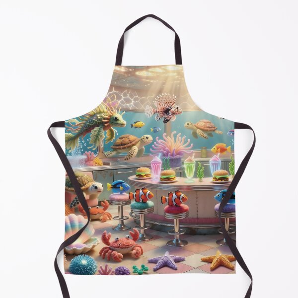 Item preview, 50ies Retro Diner in the Coral Reefs designed and sold by LisaMise.