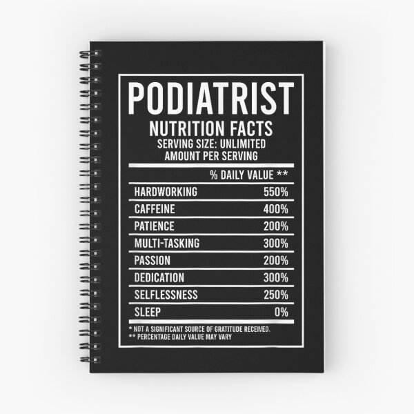 Item preview, Podiatrist Nutrition Facts Podiatry designed and sold by goombi-creative.