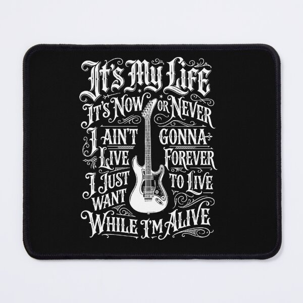 Item preview, Its My Life Bold Motivational Typography Design designed and sold by mazyoy.