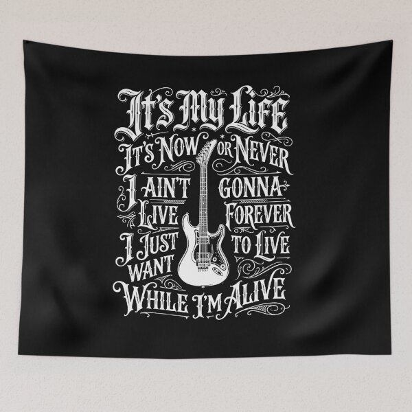 Item preview, Its My Life Bold Motivational Typography Design designed and sold by mazyoy.