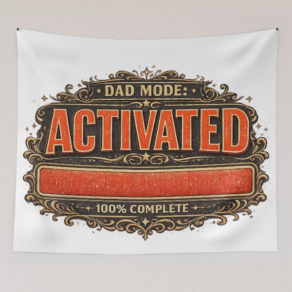 Item preview, Best Dad 100% Complete Loading Bar Father's Day Shirt designed and sold by Cool-M-Apparel.