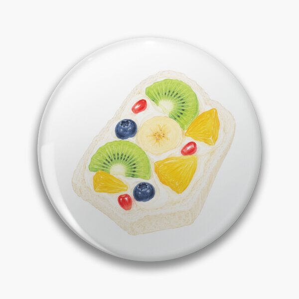 Item preview, Fruit Toast Cream Cheese Kiwi Blueberry Breakfast Illustration designed and sold by bosamji.