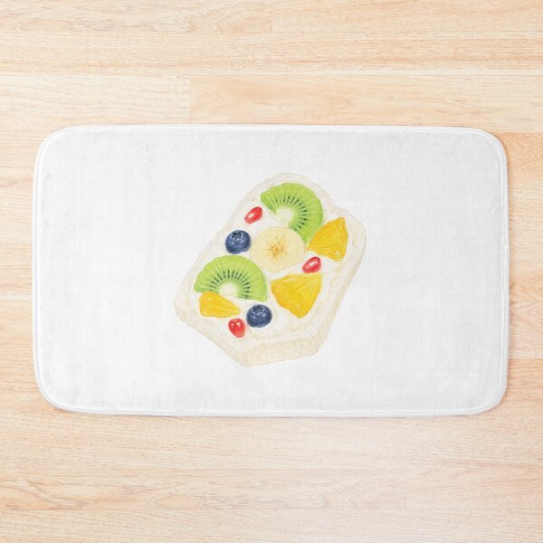 Item preview, Fruit Toast Cream Cheese Kiwi Blueberry Breakfast Illustration designed and sold by bosamji.