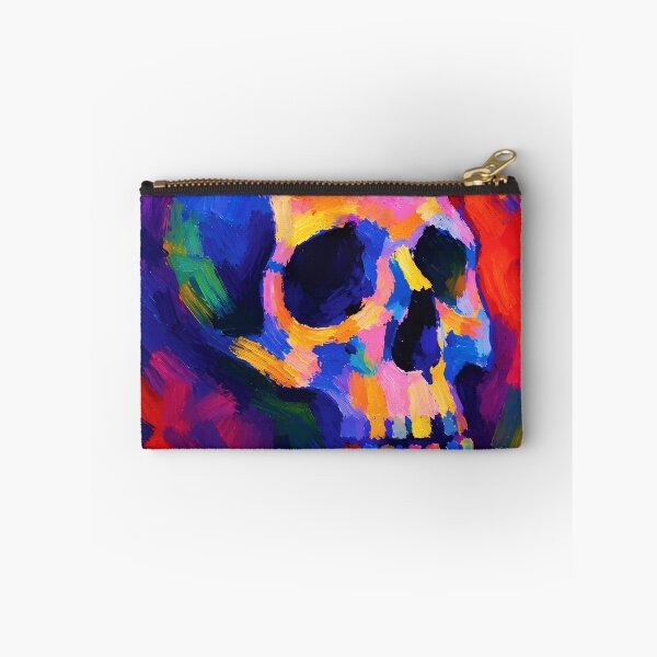 Item preview, Neon Abstract Skull Painting Wall Art Print designed and sold by RamyGallery.