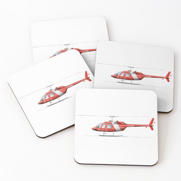 Item preview, BELL 206B JETRANGER CANADA COAST GUARD C-FDOI RCCG  designed and sold by Grubby Fingers Aircraft Illustration.