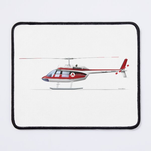 Item preview, BELL 206B JETRANGER VH-AND ANSETT 1979 designed and sold by Grubby Fingers Aircraft Illustration.