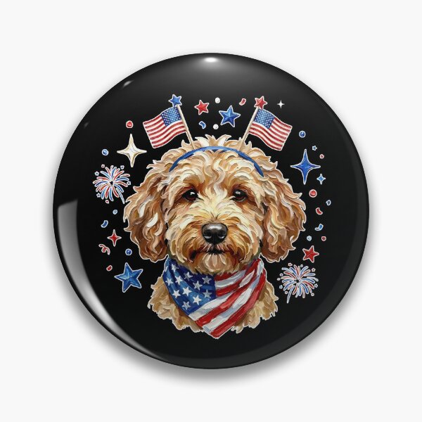 Item preview, USA Goldendoodle Dog designed and sold by kar buncles.