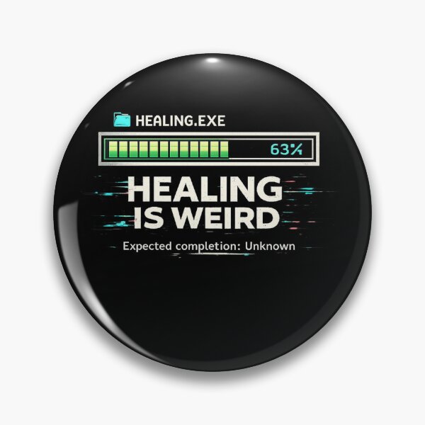 Item preview, Healing Is Weird Funny Mental Health Affirmation designed and sold by Open-Canvas.