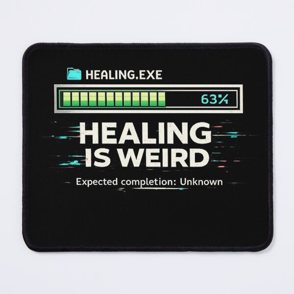 Item preview, Healing Is Weird Funny Mental Health Affirmation designed and sold by Open-Canvas.