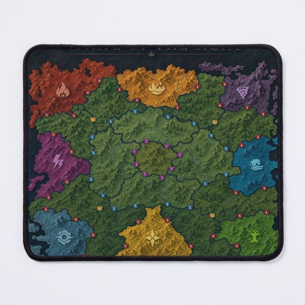 Item preview, Strife of the Eight Map Mouse Pad | Kingdom Strategy Game Desk Mat | ROK Inspired Gamer Gift | Fantasy Battle Map Mousepad designed and sold by Super Glopz.