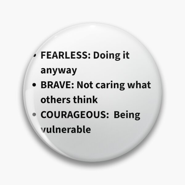 Item preview, Fearless, Brave, Courageous designed and sold by Nene Bird Designs.