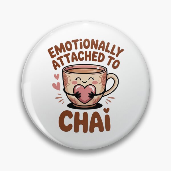 Item preview, Emotionally Attached to Chai – Cute Chai Tea Lover Design designed and sold by Cool-cat-art.