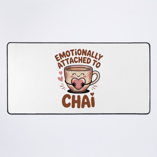 Item preview, Emotionally Attached to Chai – Cute Chai Tea Lover Design designed and sold by Cool-cat-art.