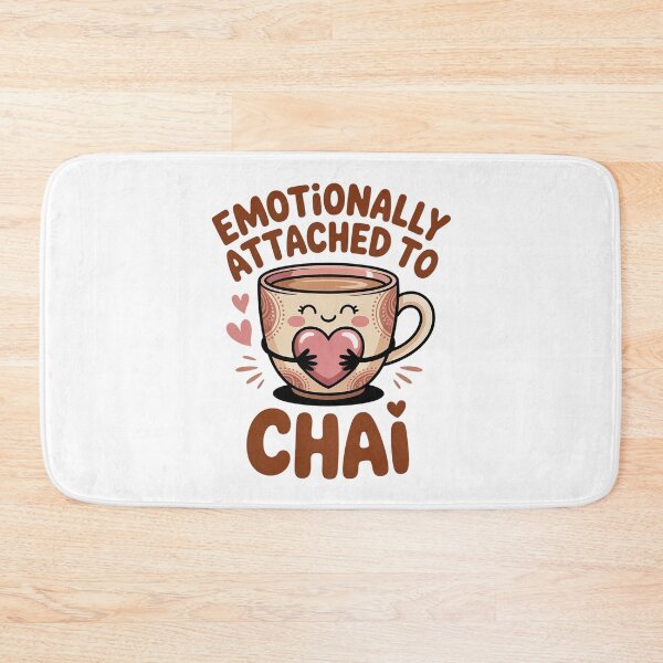 Item preview, Emotionally Attached to Chai – Cute Chai Tea Lover Design designed and sold by Cool-cat-art.