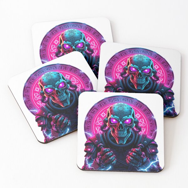 Item preview, Cybernetic Runic Warrior Neon Lightning Power Graphic designed and sold by SupernovaNote.