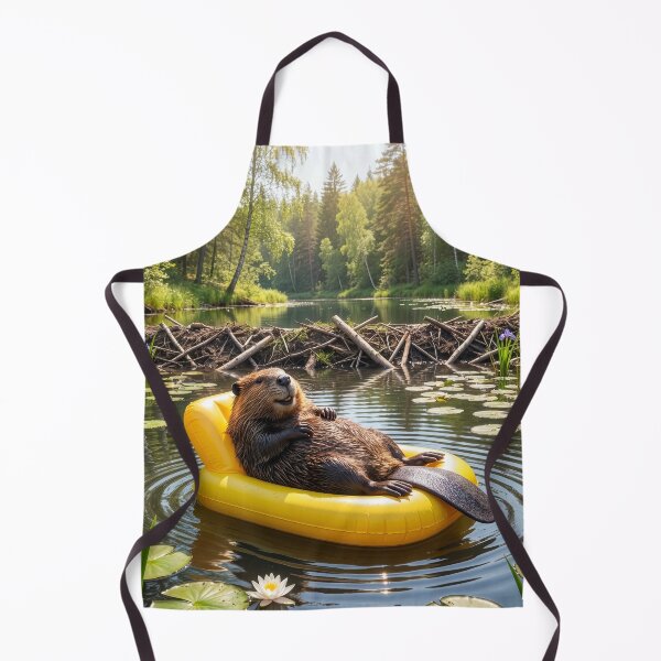 Item preview, Beaver Relaxes After Finishing Dam designed and sold by Tridentulus.