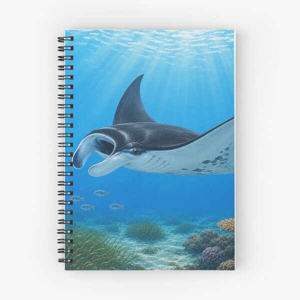 Item preview, Graceful Manta Over Coral Reef designed and sold by Pixel Junkies Studio.