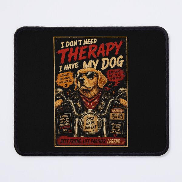 Item preview, Funny Dog Lover Biker with Cool Motorcycle Golden Retriever designed and sold by Modaozushi216.