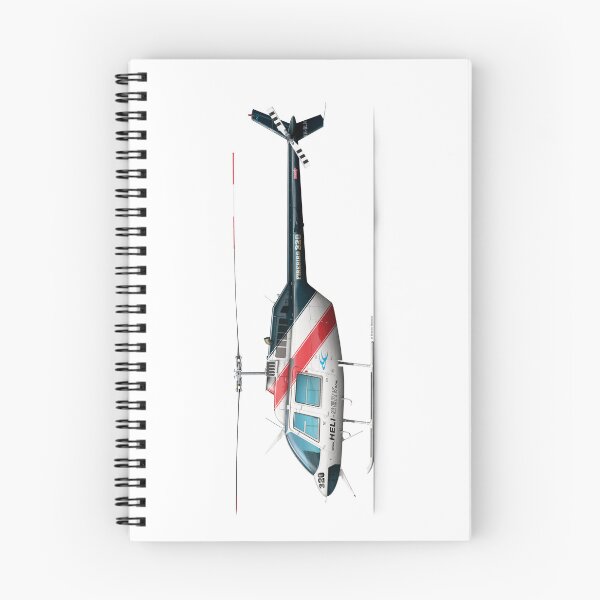 Artikelvorschau, BELL 206B JETRANGER VH-BLN HELI-SERV entworfen und verkauft von Grubby Fingers Aircraft Illustration.