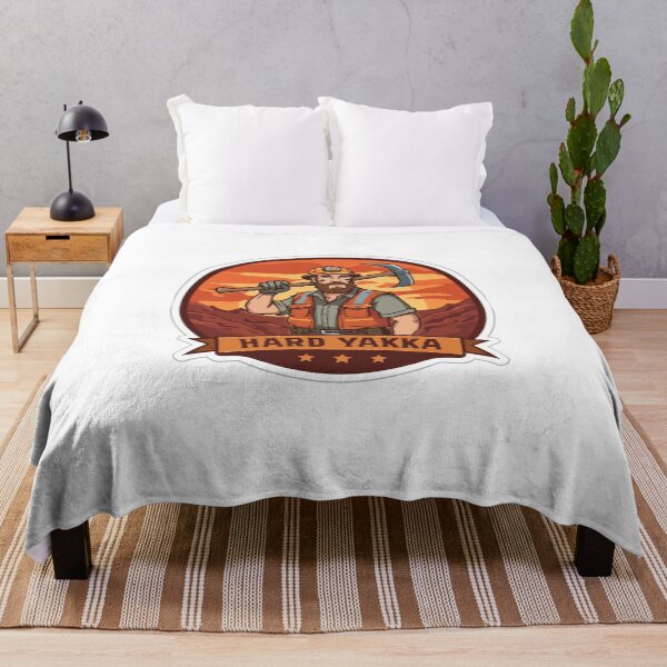 Item preview, Hard Yakka - Funny Australian Miner Blue Collar Worker Gift Sticker designed and sold by DustGoldStudio.