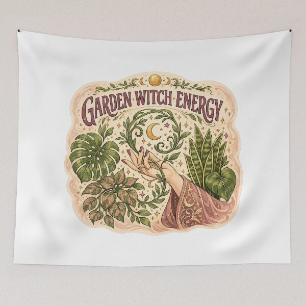 Item preview, Garden Witch Energy Botanical Plant Lover designed and sold by Cool-M-Apparel.