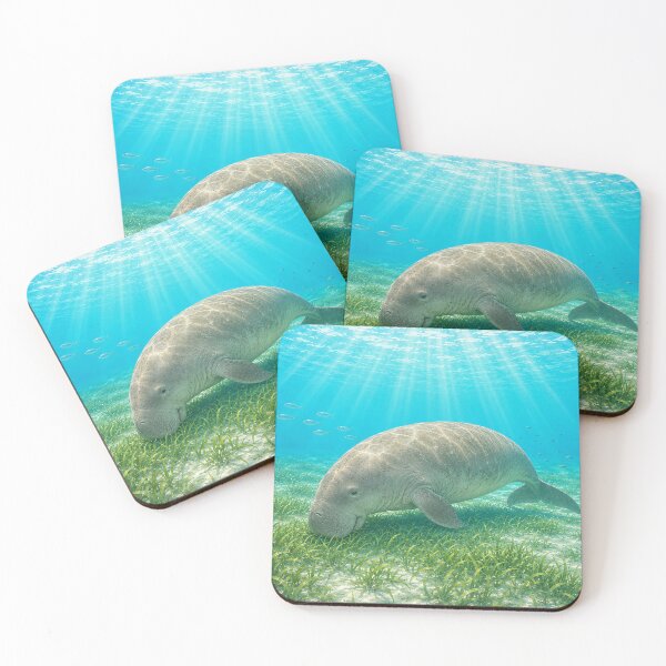Item preview, Gentle Dugong Grazing in Sunlit Seagrass designed and sold by Pixel Junkies Studio.