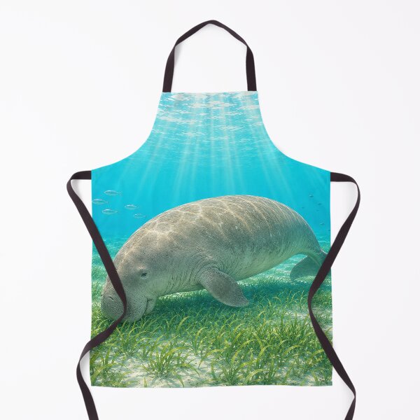Item preview, Gentle Dugong Grazing in Sunlit Seagrass designed and sold by Pixel Junkies Studio.