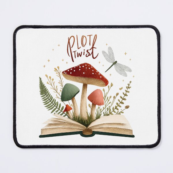Item preview, Plot Twist Cozy Introvert Mushroom Reader Gift designed and sold by Cool-M-Apparel.