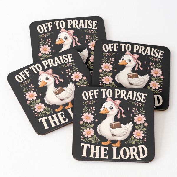 Item preview, Off To Praise The Lord - Funny Christian Goose designed and sold by CutOutIdols.