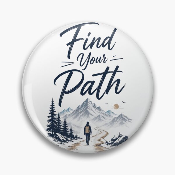 Item preview, Find Your Path Travel Adventure Typography Design | Mountain Wanderlust Explorer Quote designed and sold by Sanika arts .