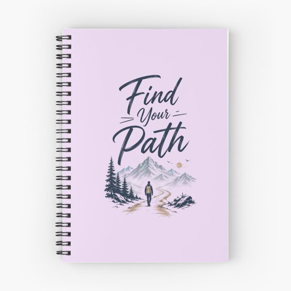 Item preview, Find Your Path Travel Adventure Typography Design | Mountain Wanderlust Explorer Quote designed and sold by Sanika arts .