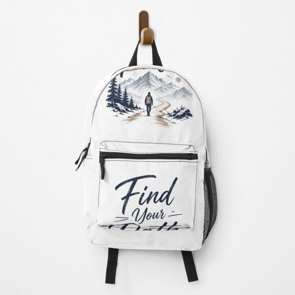 Item preview, Find Your Path Travel Adventure Typography Design | Mountain Wanderlust Explorer Quote designed and sold by Sanika arts .